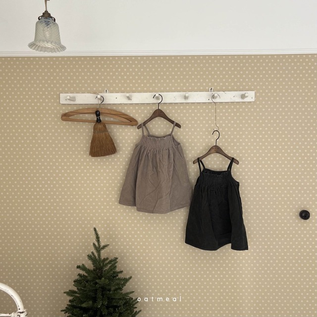 即納 80cm  / smoke onepiece [ oatmeal ]