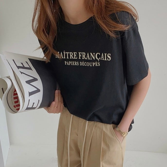 英字プリントロゴTシャツ 【tp-53】 | Liu-&25°C 英字プリントロゴTシャツ 【tp-53】 | Liu-&25°C