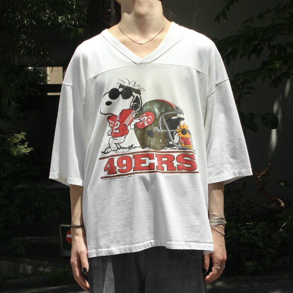 Vintage Football Snoopy T-shirt [49ERS] [1970s ~ ARTEX] | beruf