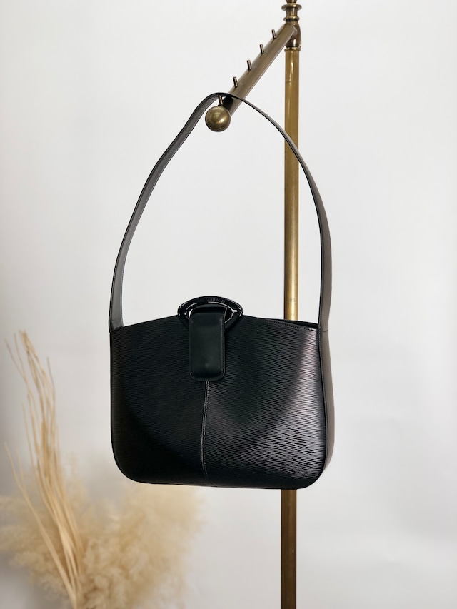 LOUIS VUITTON ルイヴィトン エピ ショルダーバッグ ブラック ロゴ 
