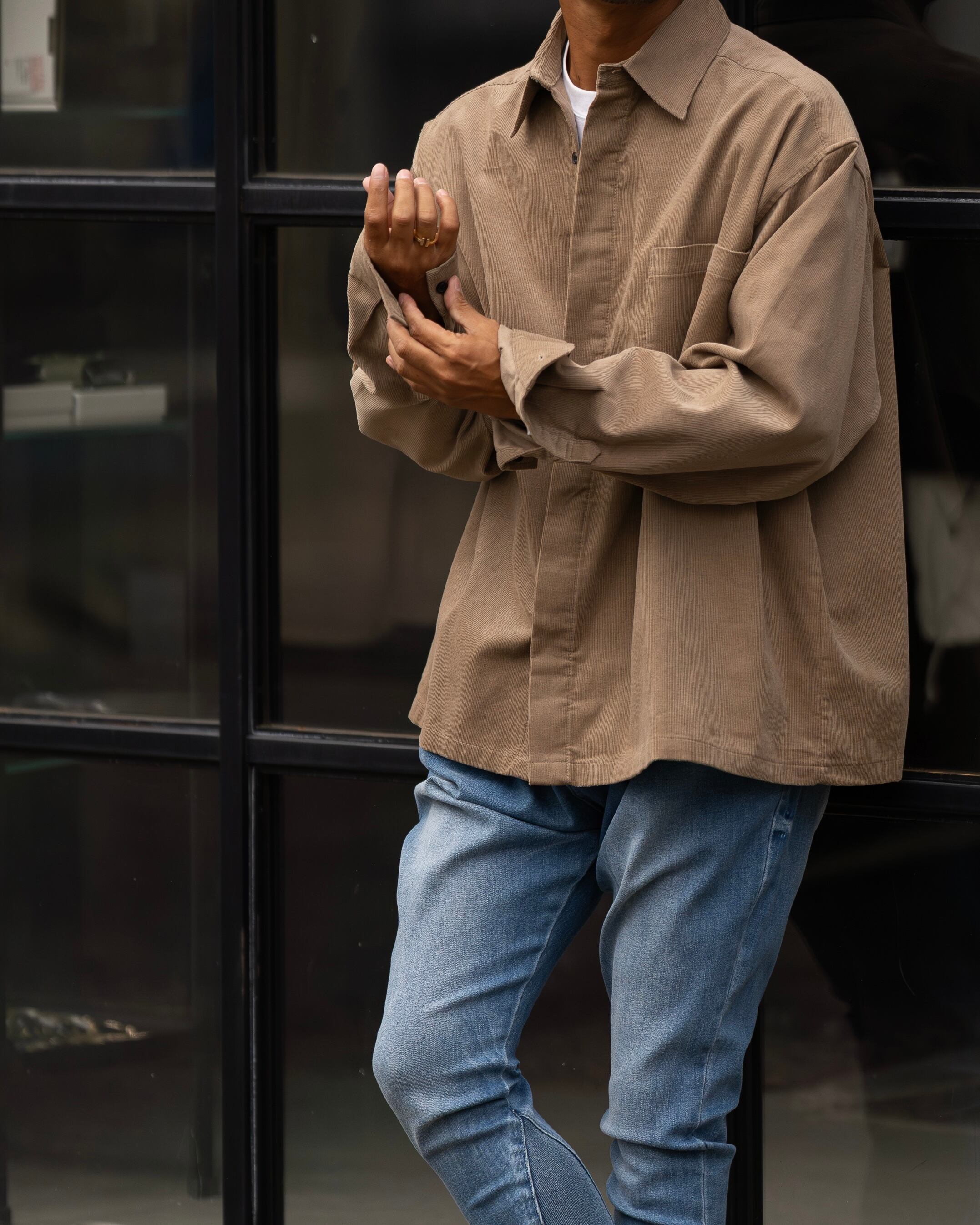 Fly Front Corduroy Shirts［2516amy-5 ］コーデュロイシャツ | AMUY