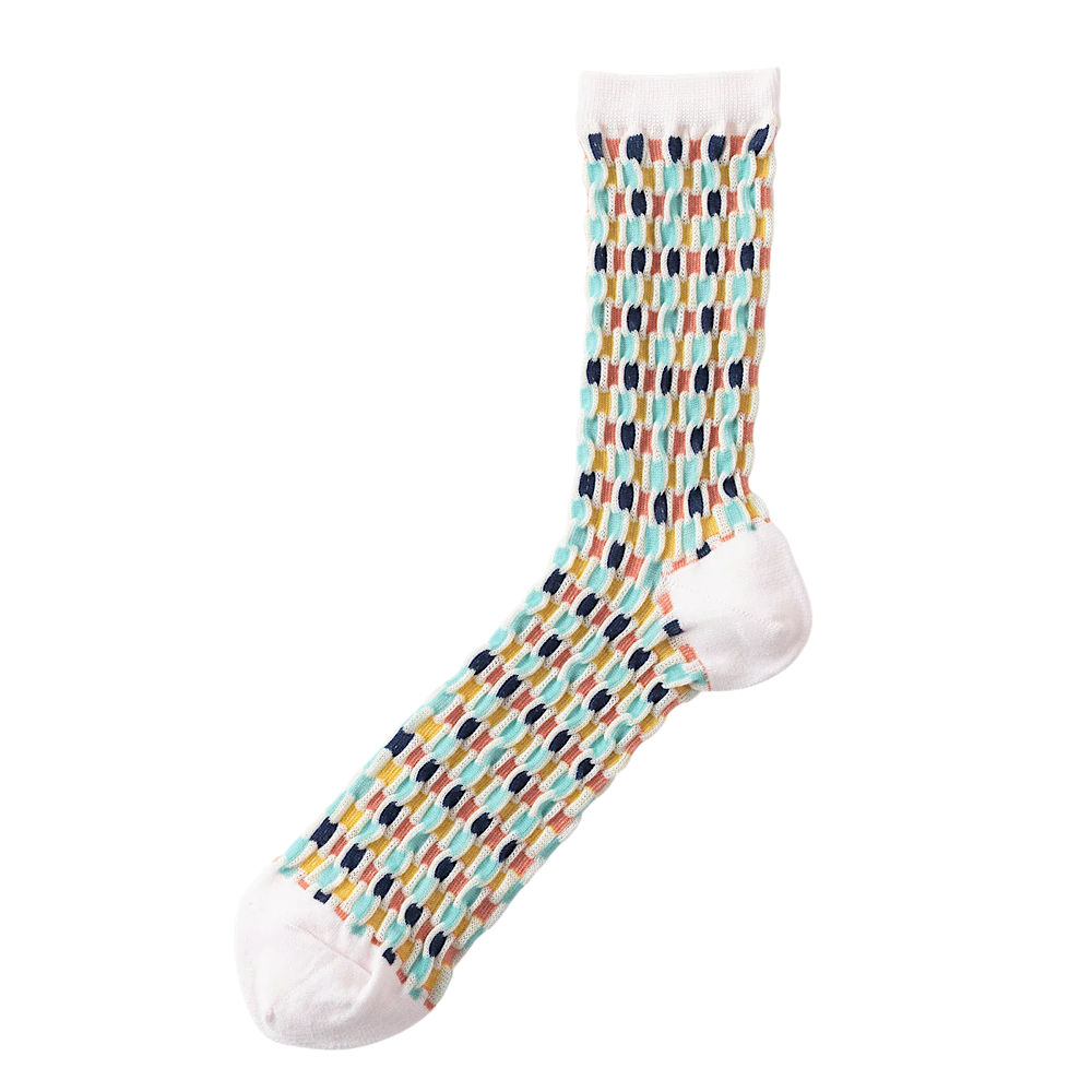 TRICOTÉ /【23-26cm】bampy checked socks TR61SO046