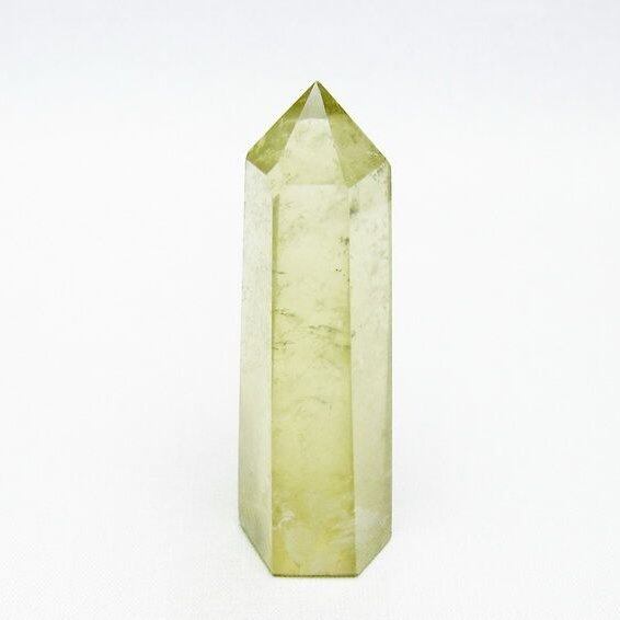 シトリンクォーツ 六角柱 シトリン ポイント 置物 一点物 142-10315