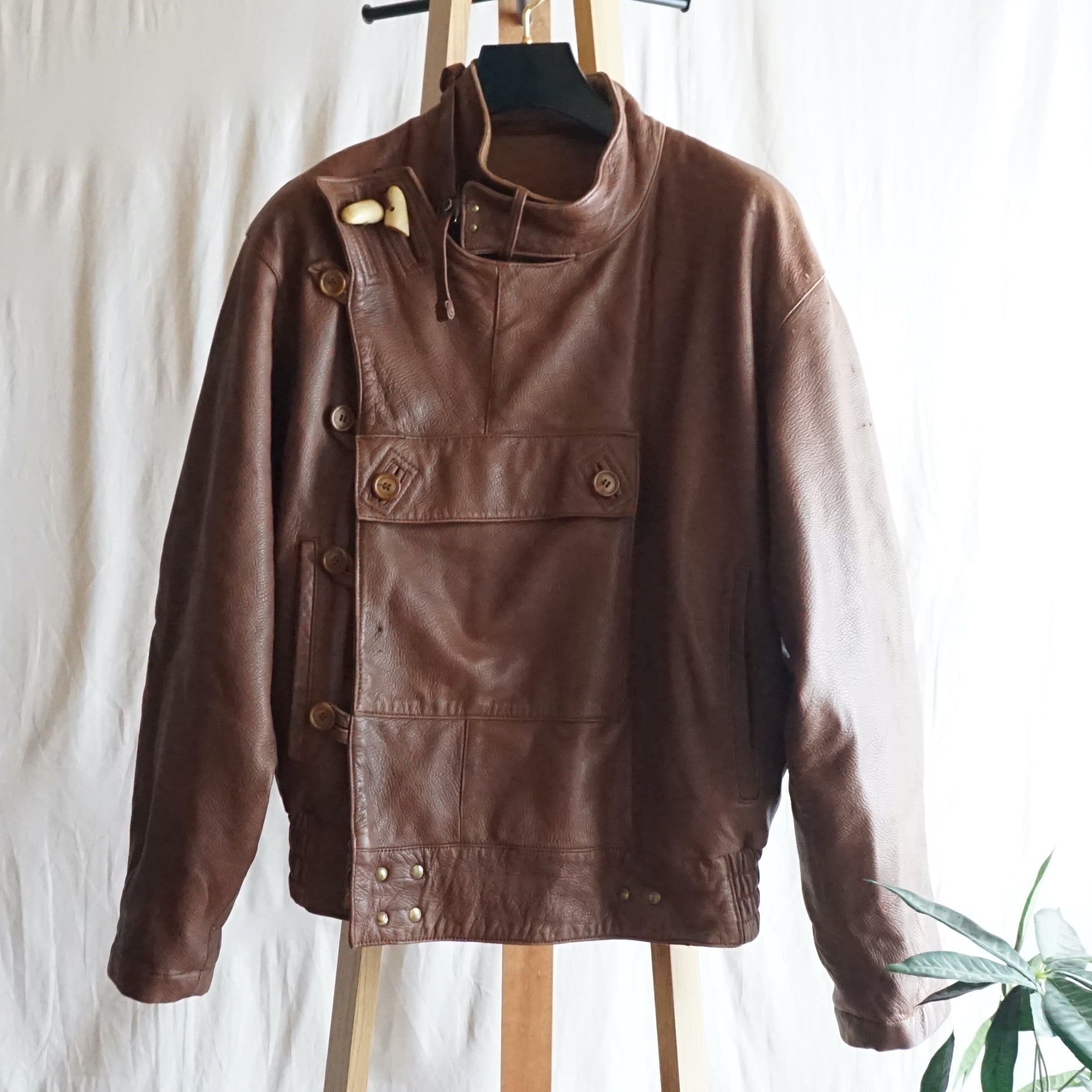 Mac Douglas モーターサイクル型レザージャケット 80
