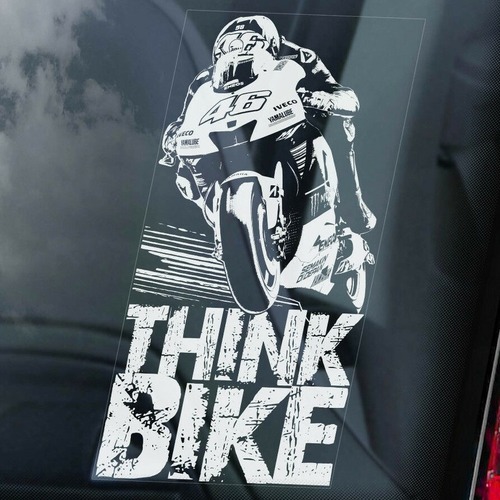 "THINK BIKE！"～バレンティーノ・ロッシインターナルウインドウステッカー