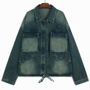 VINTAGE CONTRAST MULTI-POCKET RELAXED JACKET M-18787