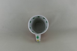 赤絵花紋マグカップ
