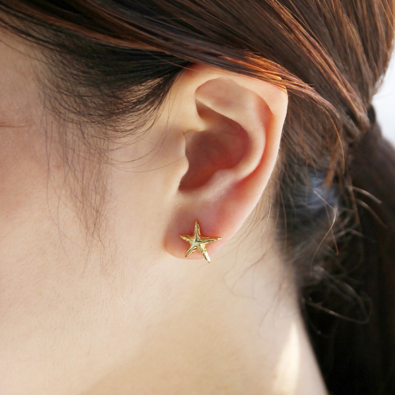 【ネコポス便】 ピアス シルバー925 スタッズスターピアス  1802