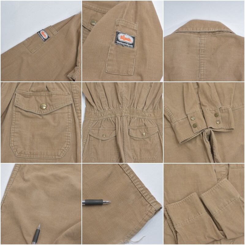 70s Oshkosh B'gosh オシュコシュ コーデュロイ ジャンプスーツ