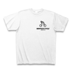 iwapucci cycle Tシャツ スモールロゴ ホワイト