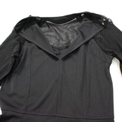 【美品 社交ダンス衣装】ワンピース ドレス 黒 ブラック 無地 シンプル シック 大人っぽい かわいい 可愛い 上品 気品 清楚