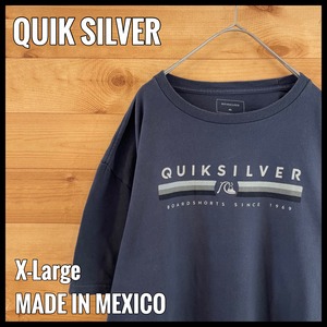 【QUIKSILVER】ロゴ プリント Tシャツ XL ビッグサイズ サーフィン スノボー クイックシルバー US古着 アメリカ古着