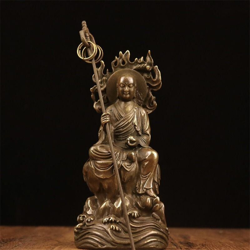 地蔵 菩薩 観音 銅製 仏像 彫刻 置物 開運 風水 地蔵 菩薩 観音 銅製 
