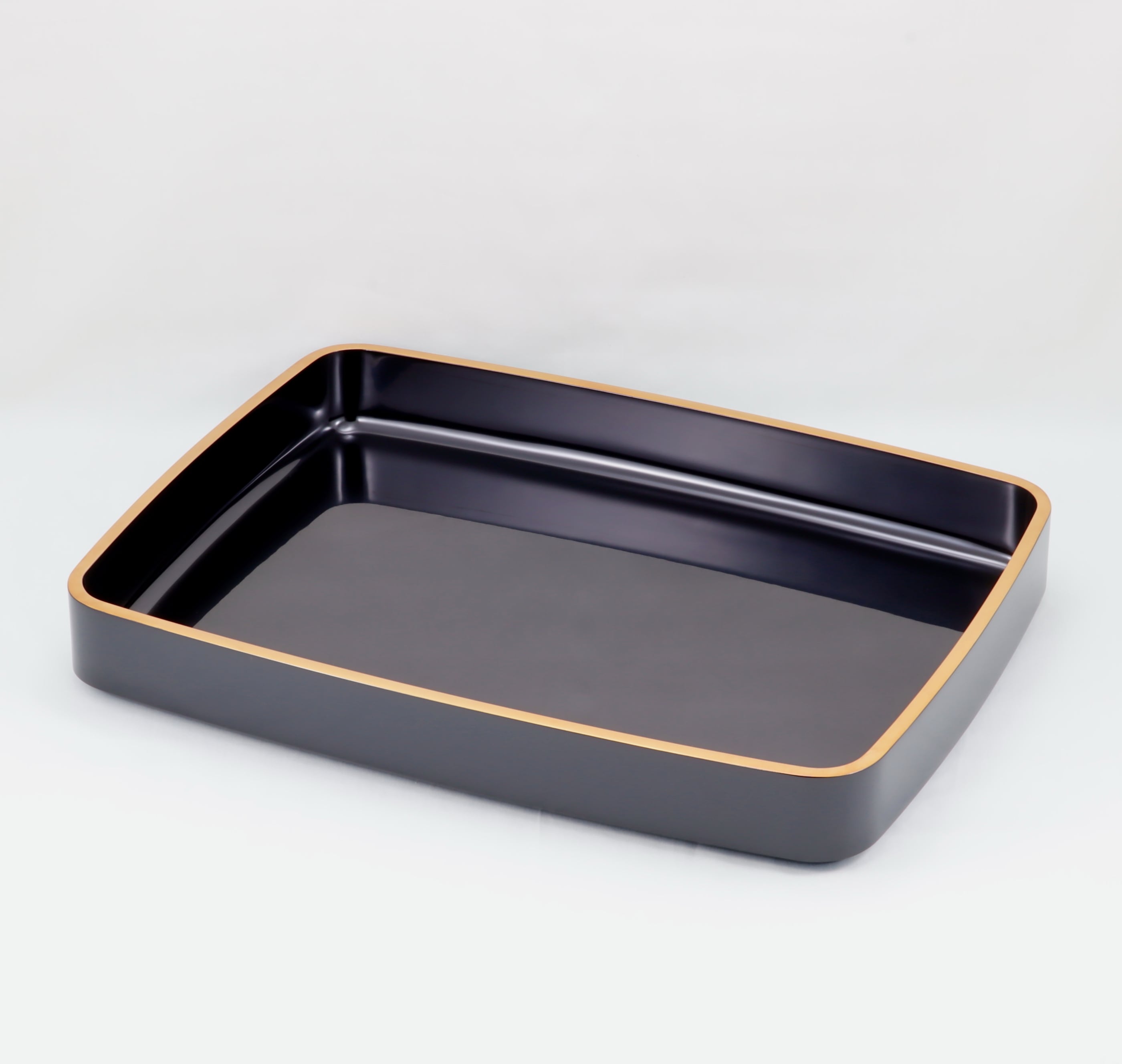 102 輪島塗 廣蓋・結納盆・賞状盆／黒塗金縁 | 輪島塗 加藤漆器店 公式