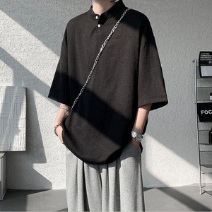 Henley collar T-shirt(MT1522)