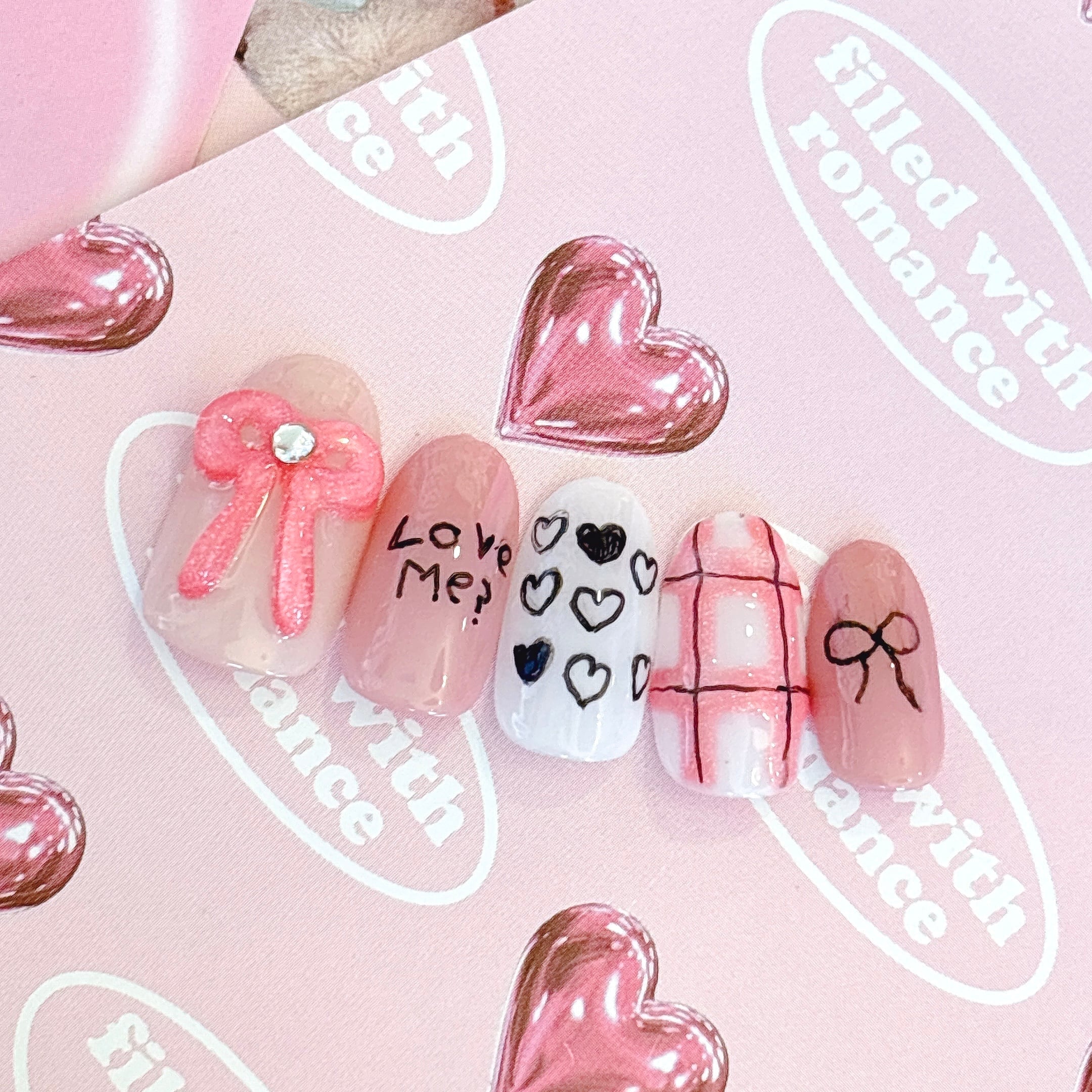 送料無料】ネイルチップNo.130♡ネイル/韓国/アート/パーツ/カラフル