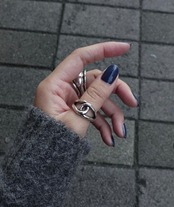 OPEN TEARDROP RING / オープンティアドロップリング