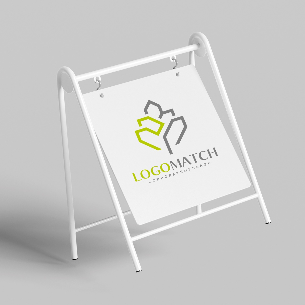 スタイリッシュな枝葉のロゴ