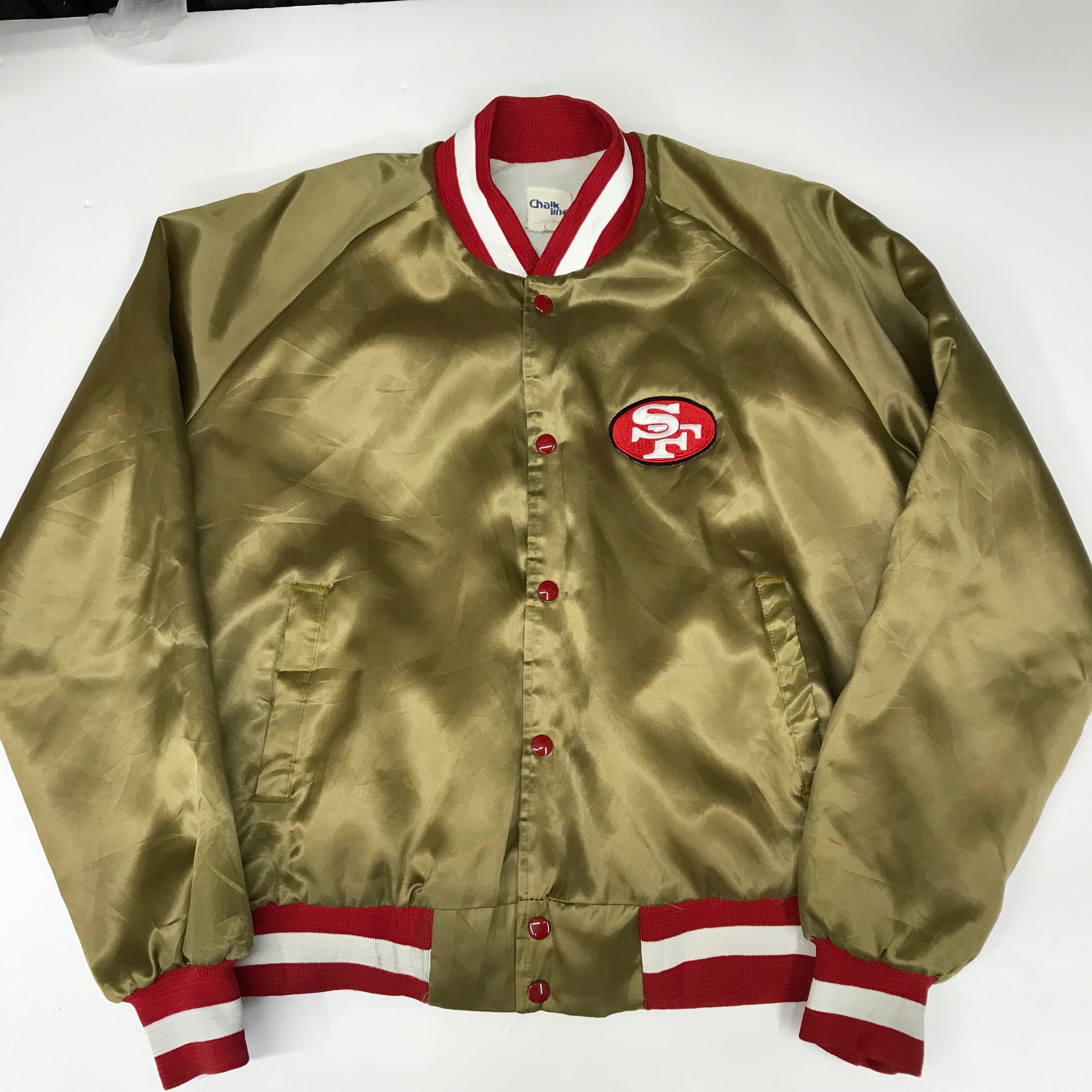 80s NFL 49ERS フォーティナイナーズ スタジャン ビンテージ アメフト