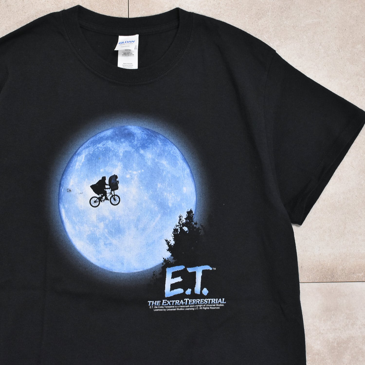 【20周年限定品】E.T スピルバーグ ユニバーサルスタジオ 映画Tシャツ　L