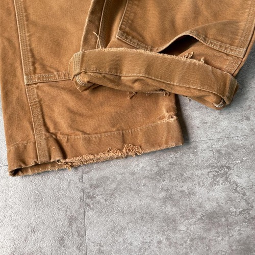 20s USA製 ブラウン ダブルニー Carhartt B01-M 30×32 詳細写真6