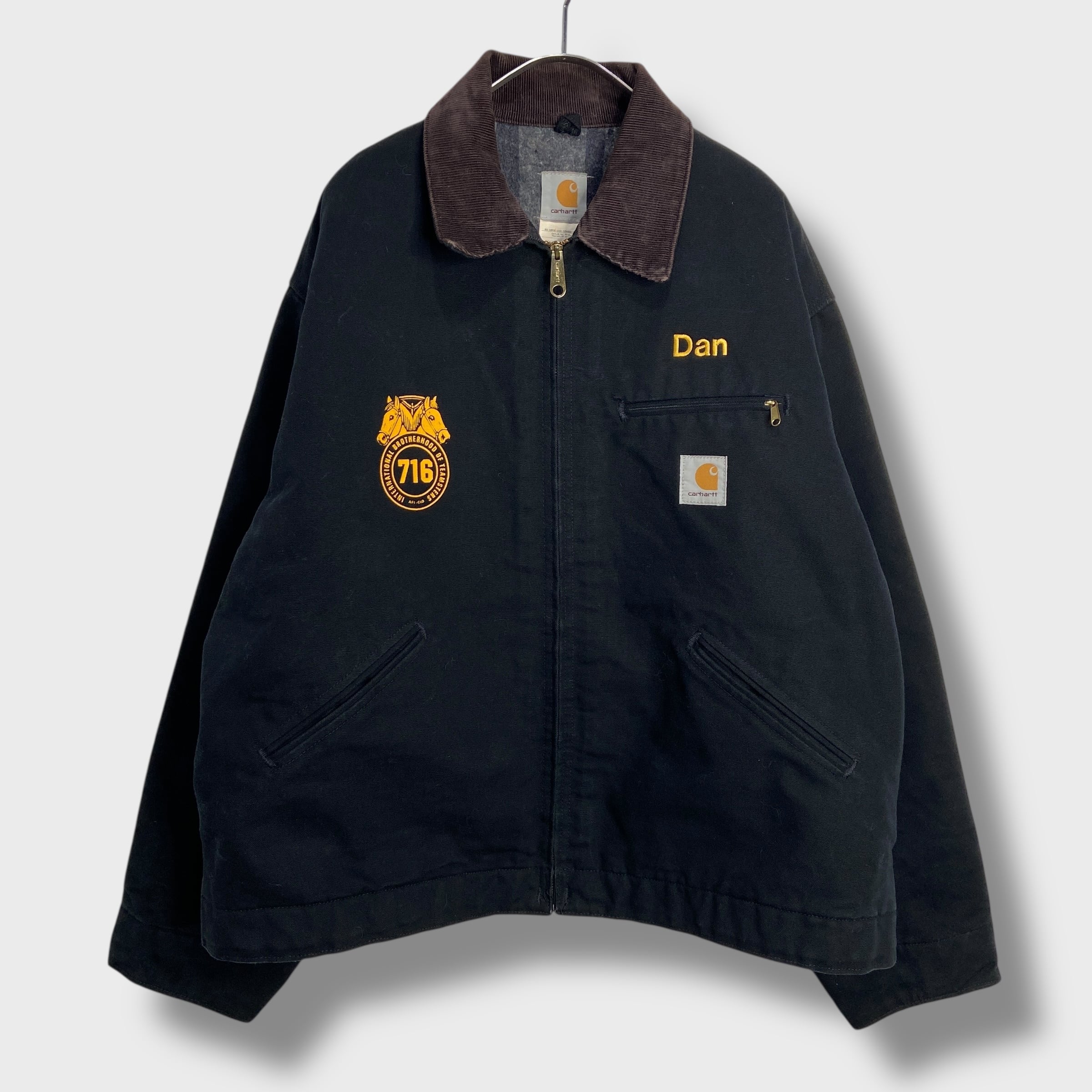 carhartt USA製 デトロイトジャケット ダックジャケット 黒 XXL | 古着