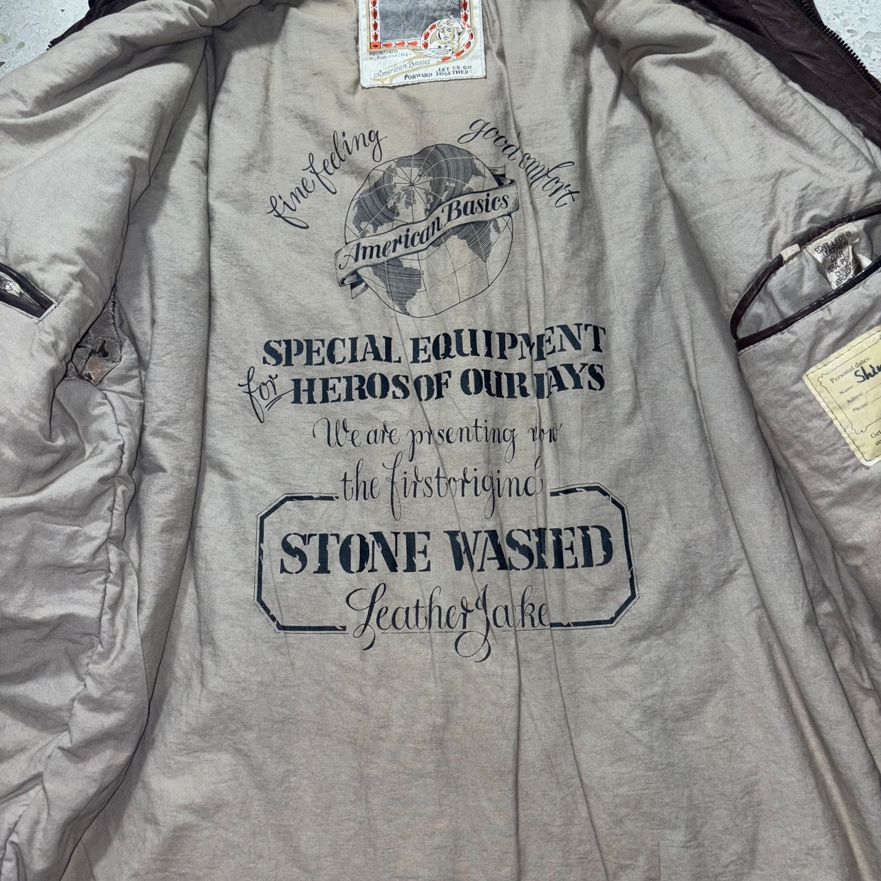 unknown vintage leather coat