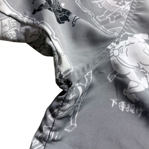 SOUTH POLE “相撲” print open collar shirt