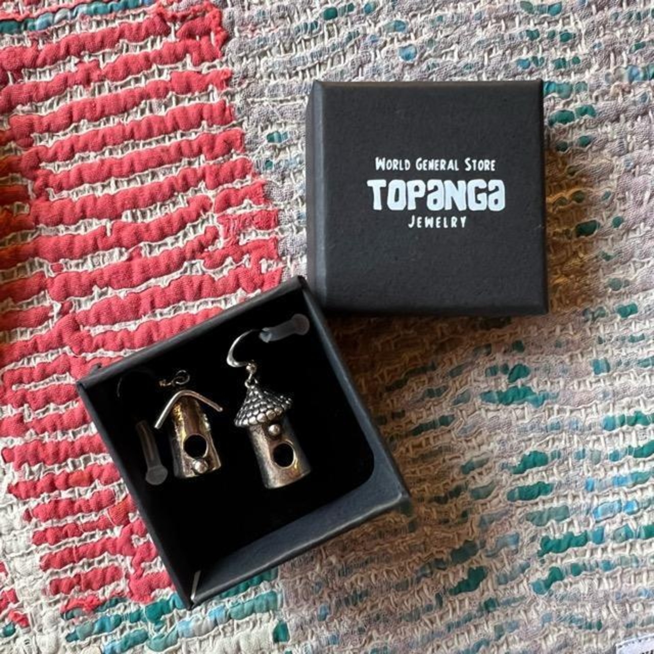 TOPANGA Jewelry 　Asymmetrical tall house　アシンメトリートールハウス　家　ピアス　ギフト　プレゼント　ジュエリー　イヤリング　建物
