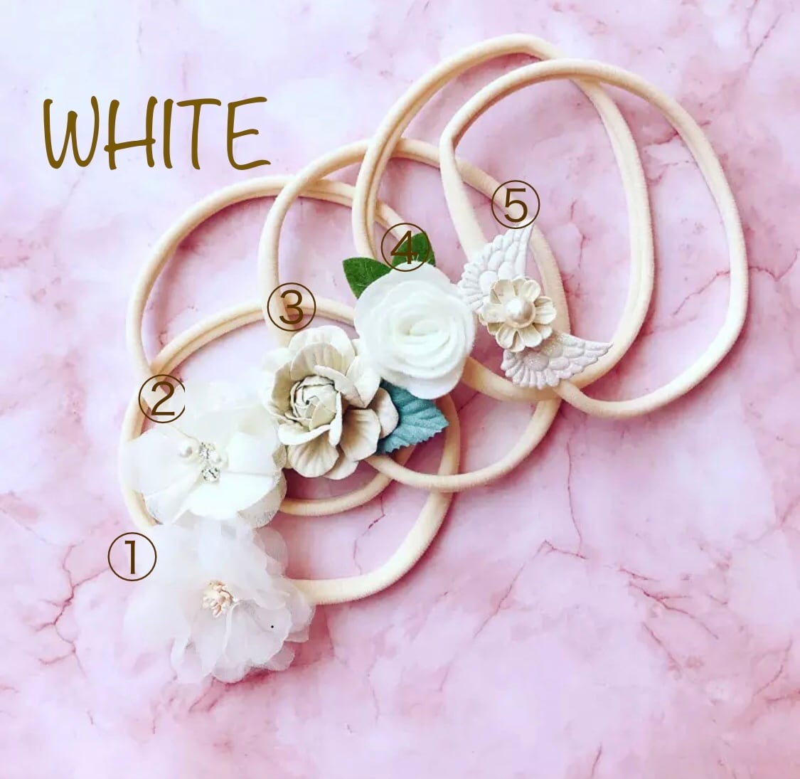 フラワー&エンジェルヘッドバンド》》》》》》》》》》》》海外子供服 カチューム ヘアバンド フラワー インポート ヘアアクセサリー 女の子 ベビー