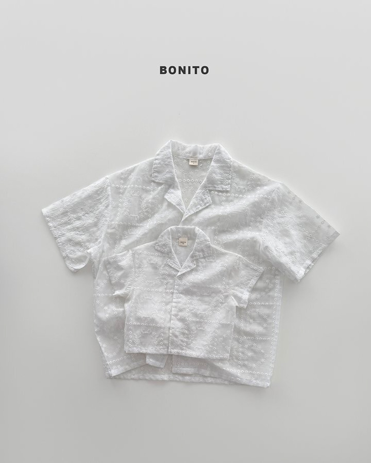 【送料無料/取寄/韓国直送】BONITO 26/SM（Mom）  see-through lace シャツ｜夏服｜韓国子供服