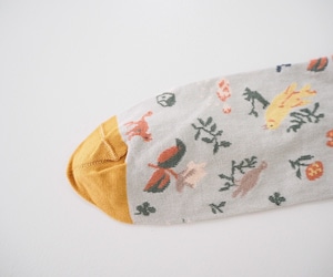 Bonne Maison/【LA ROSEE】Socks Celadon Cherub RO9-01