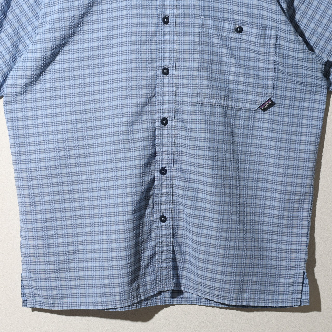 美品 M Puckerware Shirt Patagonia パッカーウェアシャツ パタゴニア  シアサッカー