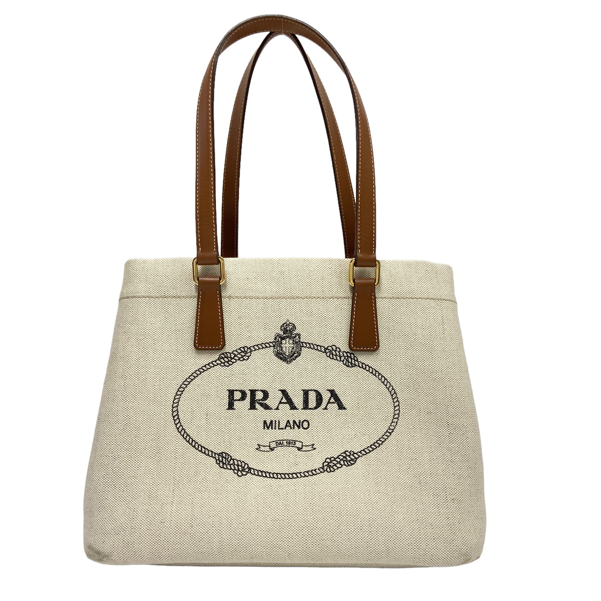 プラダ　PRADA　トートバッグ　キャンバス