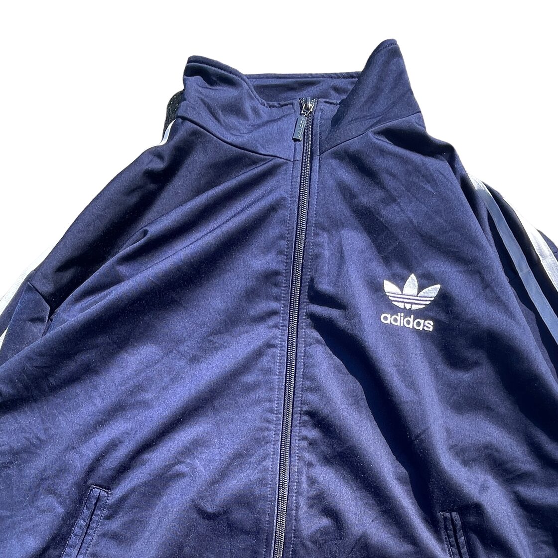 adidas アディダス ジャージ/トラックジャケット ネイビー L-XLサイズ 