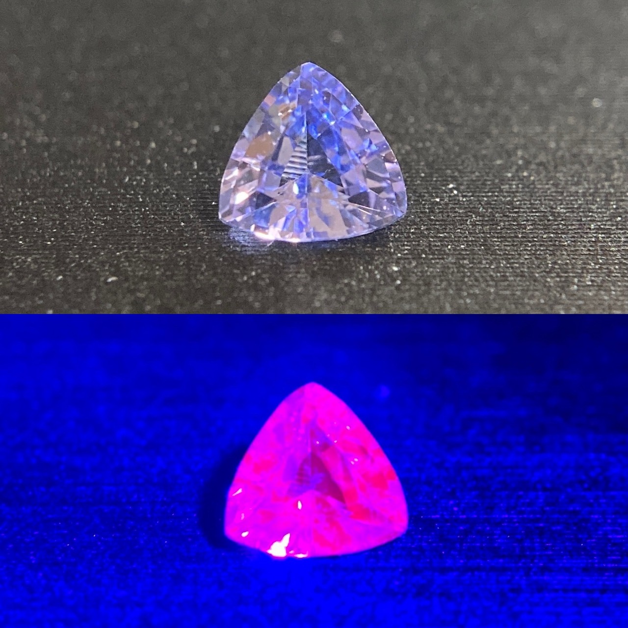 サファイア 0.331ct 青紫色 簡易ソーティング付き No.198