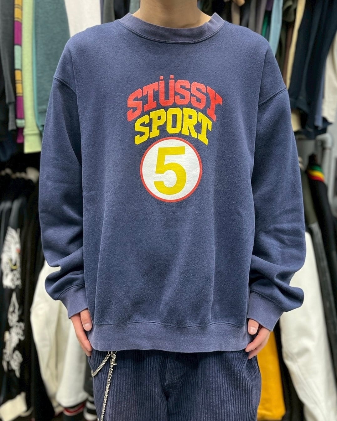 Special!!】80's~90's old stussy Tomtom Design Sweat “DEADSTOCK
