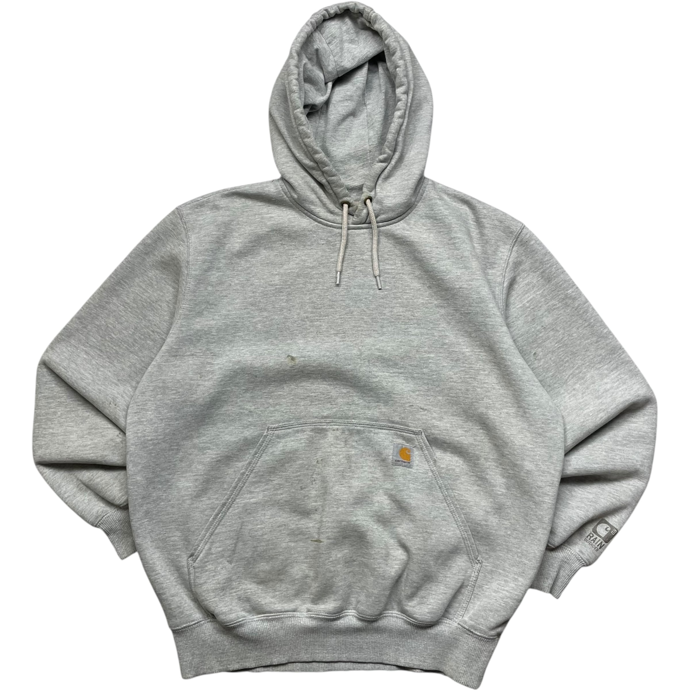 《L》 Carhartt カーハート スウェット パーカー ワンポイント グレー no.6265