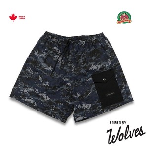 【RAISED BY WOLVES/レイズドバイウルブス】RBW/BARBARIAN RIPSTOP CAMP SHORTS ショートパンツ / BLUE DIGICAM / SS24-12185