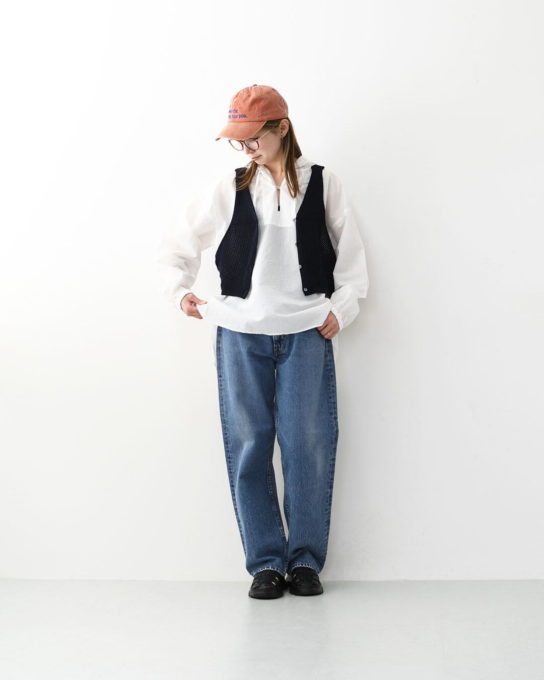 MidiUmi [ミディウミ] 2way needle work vest [1-720102] 2wayニードル