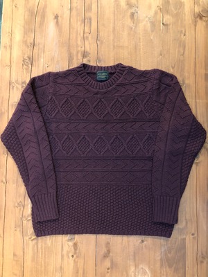 【BY GLADHAND】Crew Neck Cable Sweater “Island”