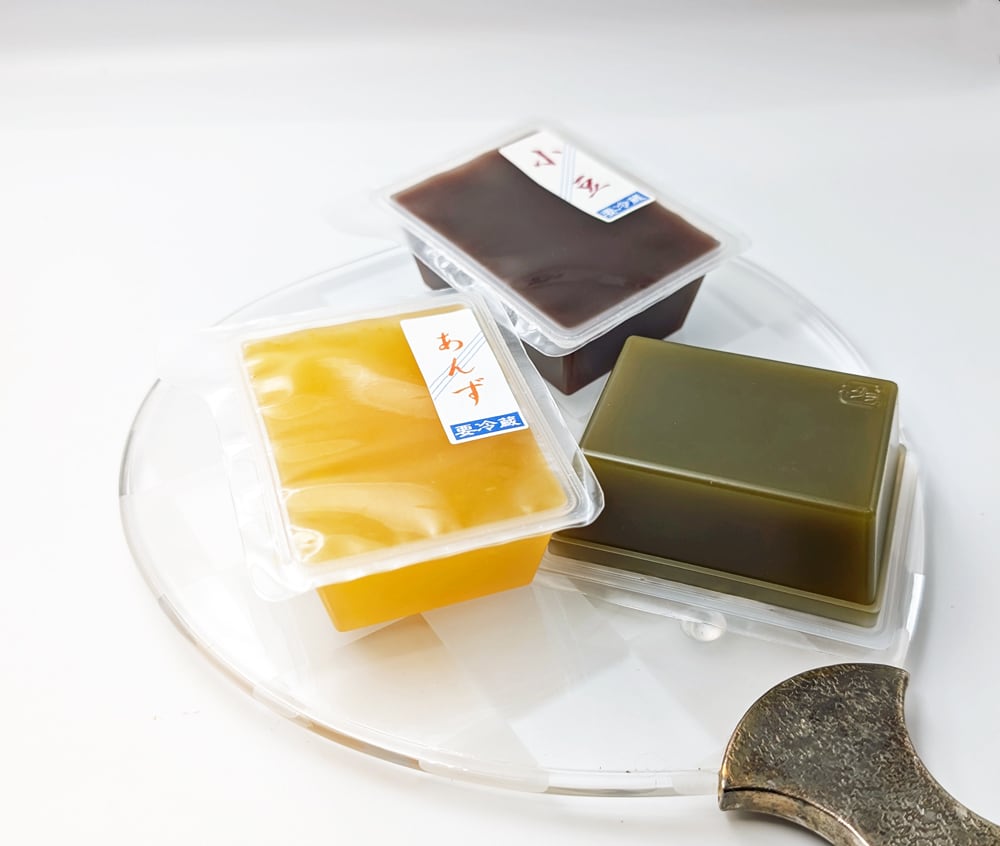 <進物箱>水ようかん 6個入(小豆こし2個・抹茶2個・あんず2個) 手提げ付き