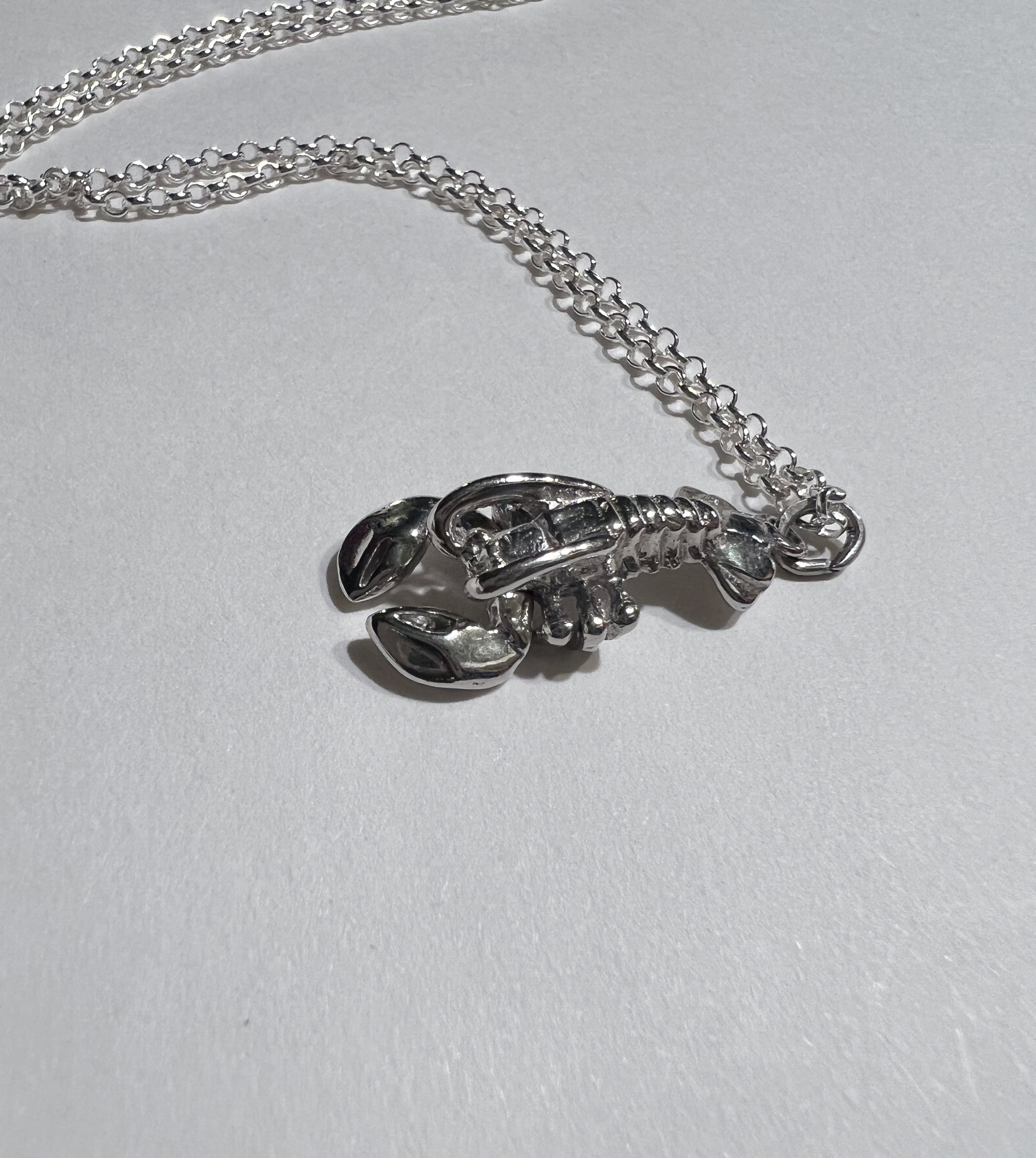 Vintage lobster silver Necklace ( ヴィンテージ ロブスター シルバー ネックレス )