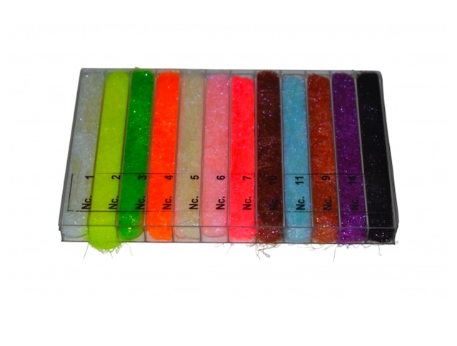  Eumer - UV Ice Dubbing Assortment 15 colors With Dispenser Box