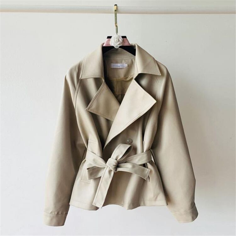 通勤する ボウノット オシャレ PUレザー 秋 新品 韓国 レザー ジャケット