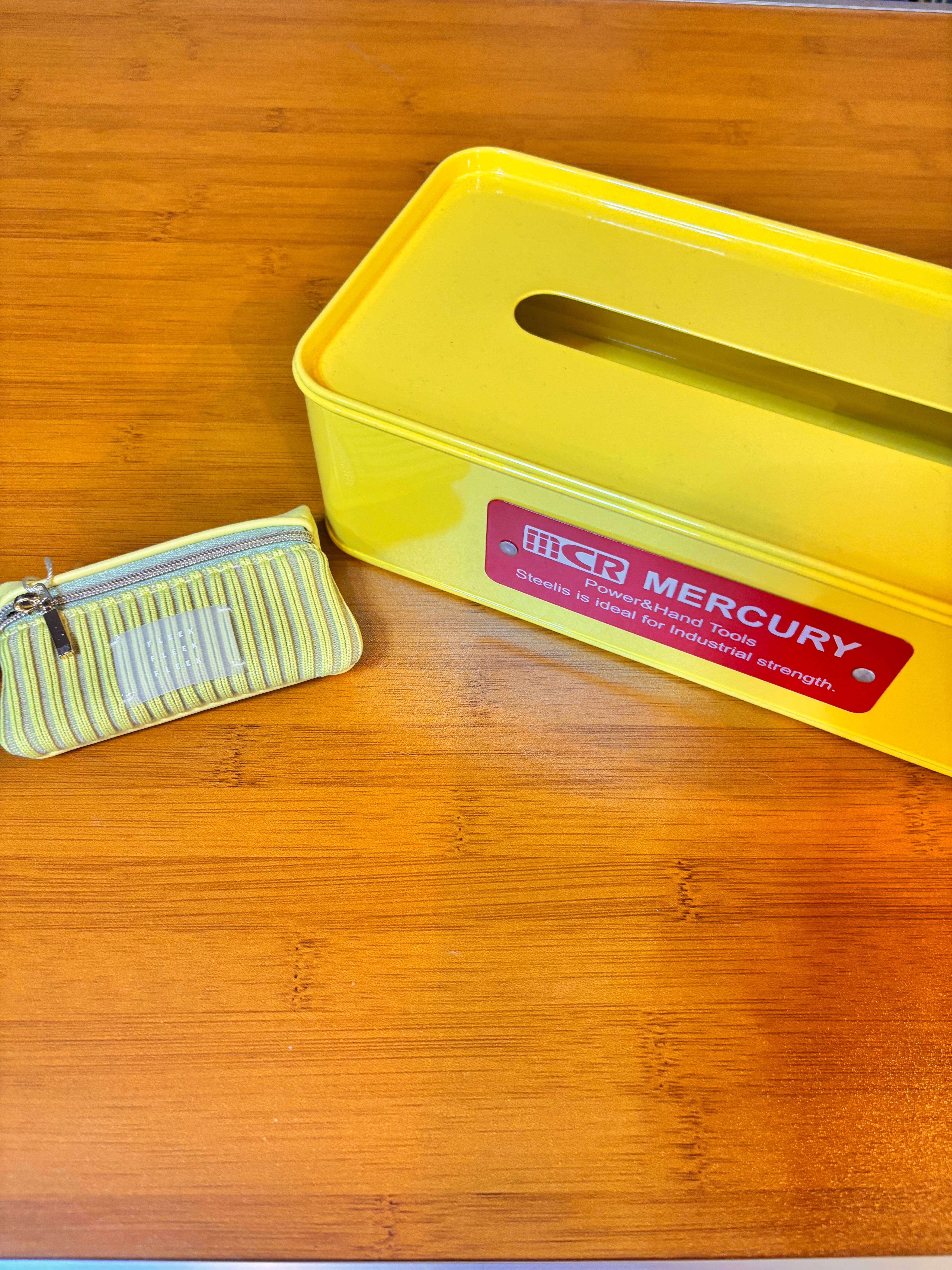 ハッピーバッグ　MERCURY ティッシュケース キーケース セット イエロー