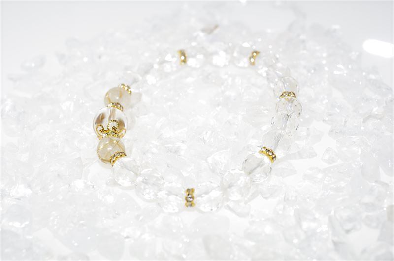 Quartz Birthstone（4月誕生石）【パワーストーンブレスレット 】 - 画像3