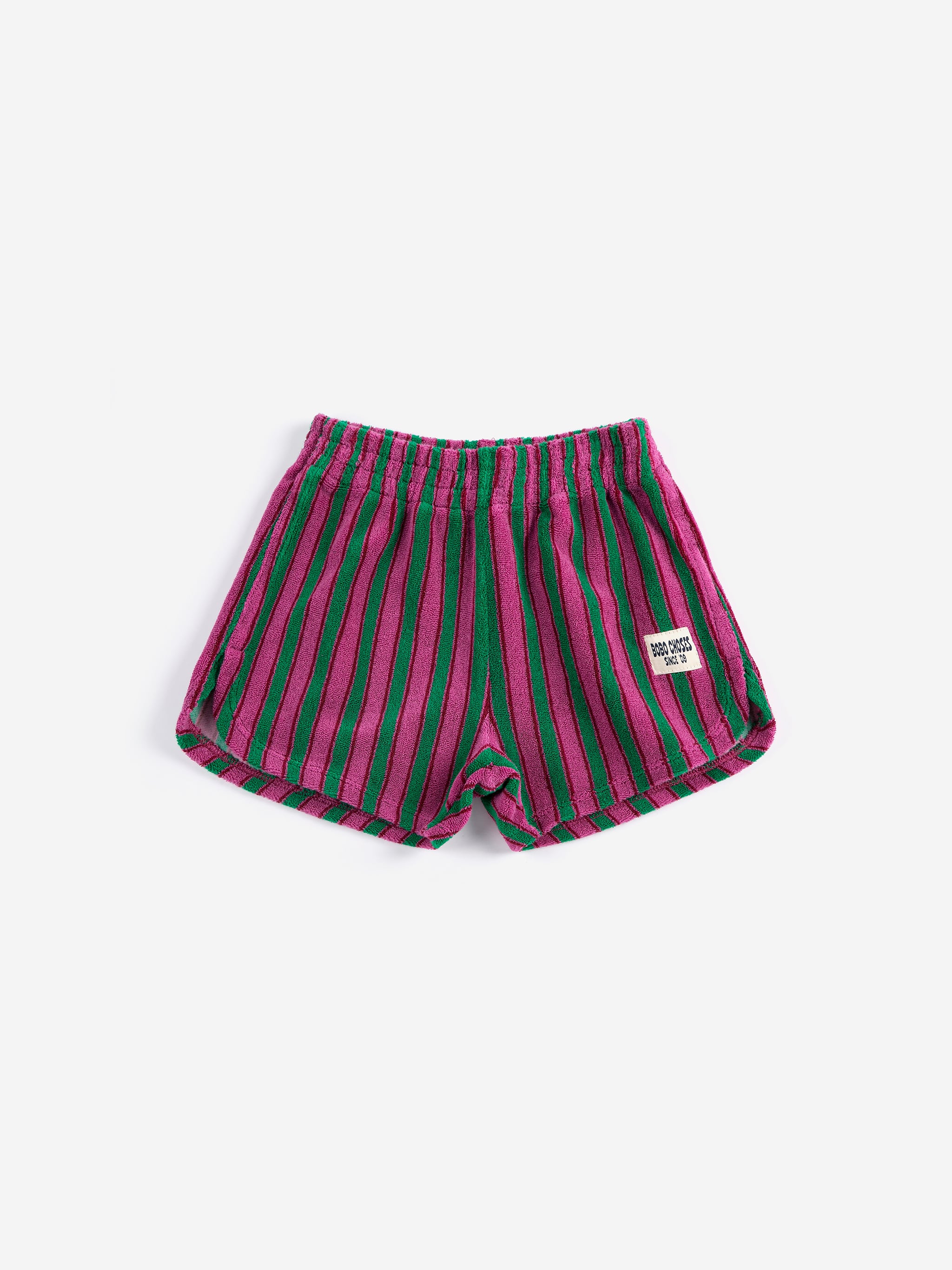 26SS】bobochoses(ボボショセス)Striped terry cloth shorts(2-3y/4-5y