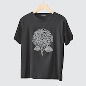 TRUBE アジサイラインストーンデコTシャツ【M~L】ブラック
