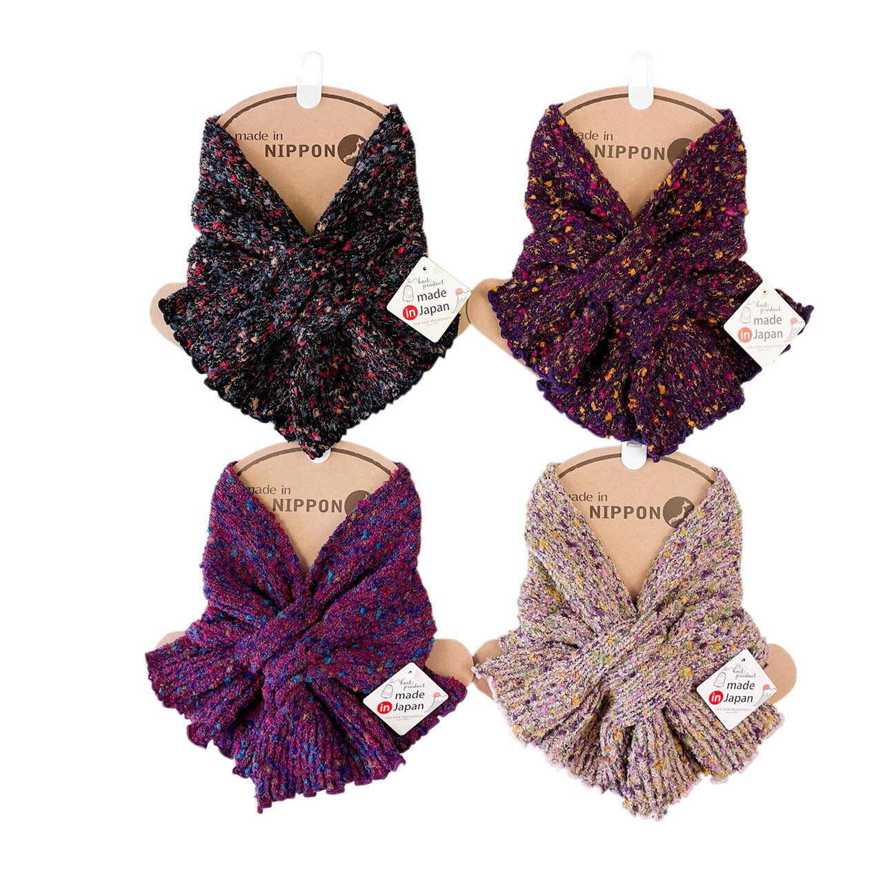 リブミニスヌード 日本製 ネックウォーマー 防寒 うちエコ 優しい